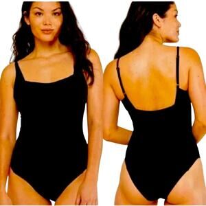 Andie Swim The Havana Black One Piece Swimsuit NWT Size Medium